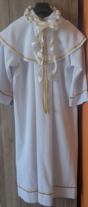 Alba komunijna+buciki dla dziewczynki, zestaw