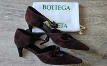 Bottega Veneta, luksusowe buty na 6 cm obcasie, 100% skóra, rozm. 37.5