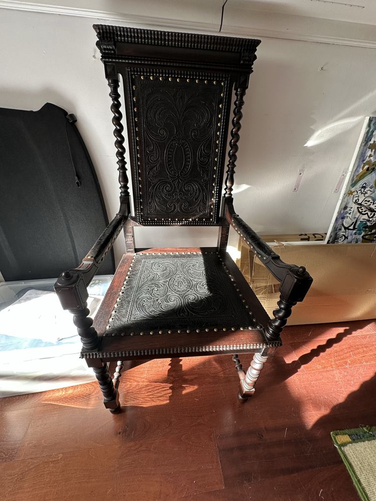 Mobilia de escritorio em pau preto excelente