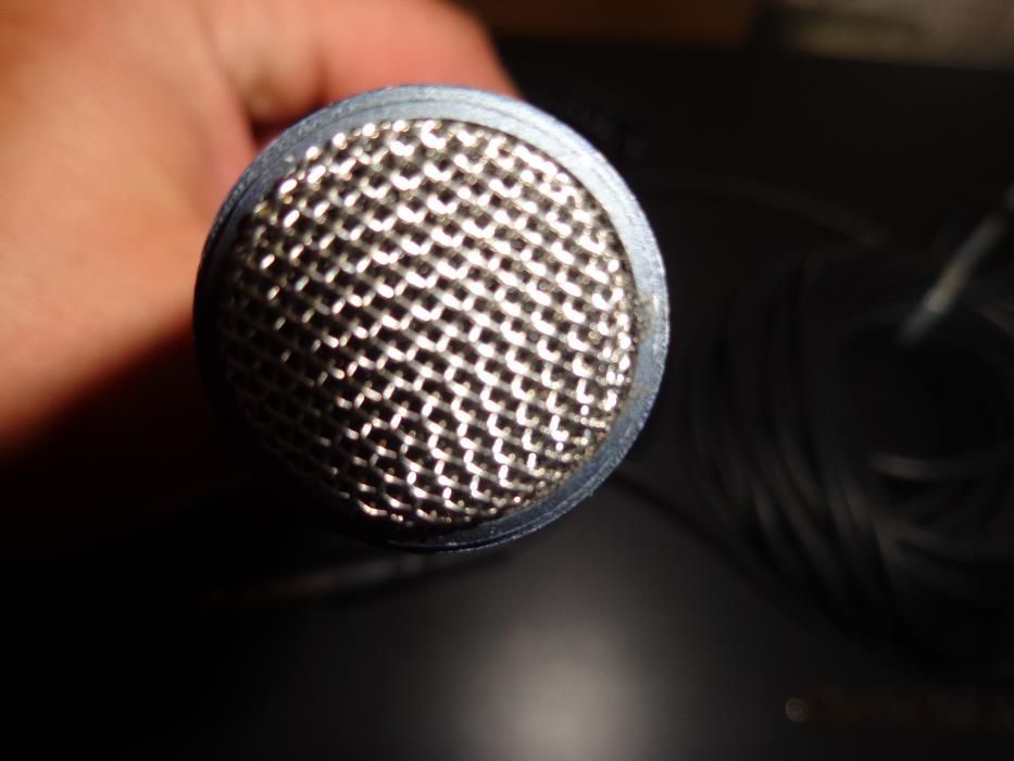Mikrofon + dodatkowy kręcony kabel gruby Jack