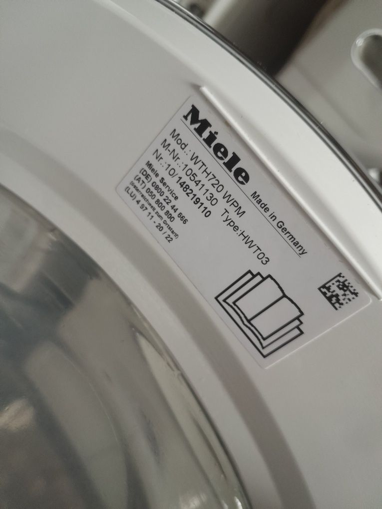 Automat Pralko-suszarka Miele WT1 WTH 720 WPM Twin dose wifi