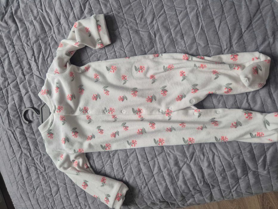 Ciepłe ubranka na zimę dla dziewczynki 74 zestaw