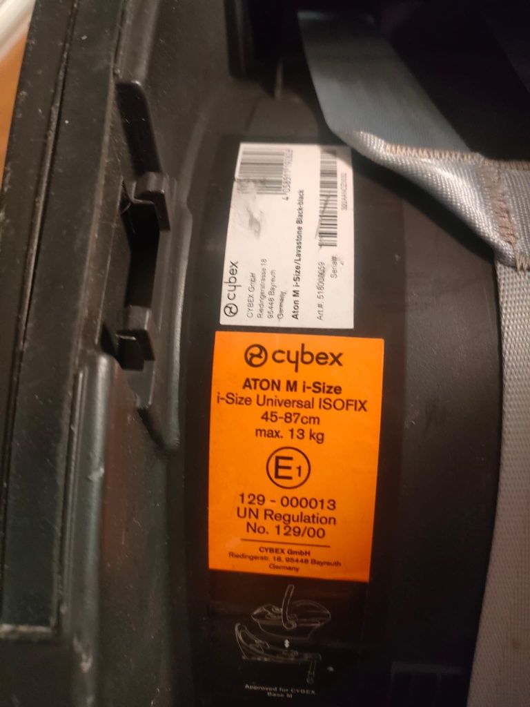 Nosidło z bazą Cybex Aton M i-Size