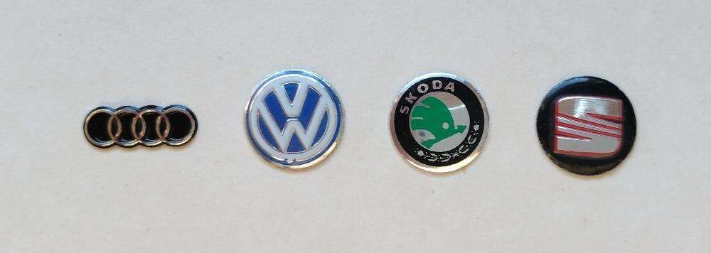 Carcaças de Chave: Audi; Volkswagen, Skoda; Seat.