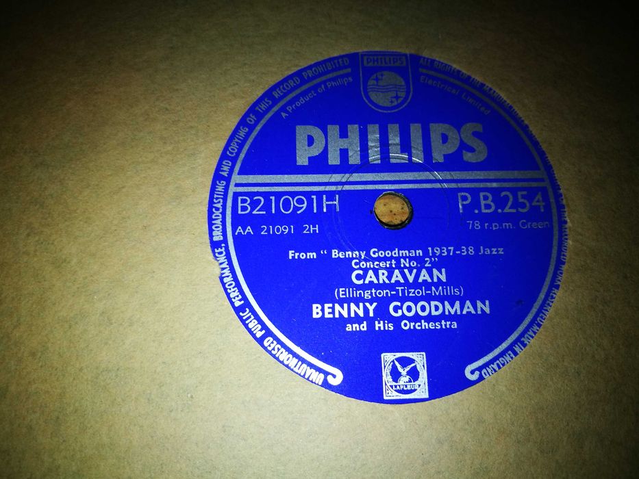 BENNY GOODMAN AND HIS ORCHES-Stardust/Caravan Ed IN - ANO 50-10'-78RPM