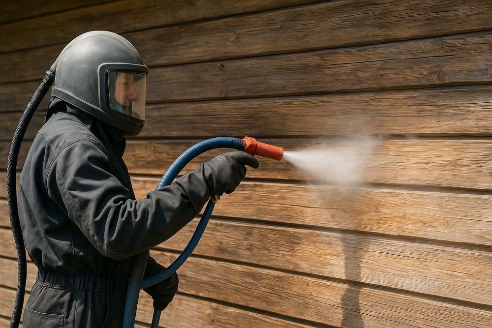 Mobilne piaskowanie Sodowanie mycie elewacji Czyszczenie Ekologiczne