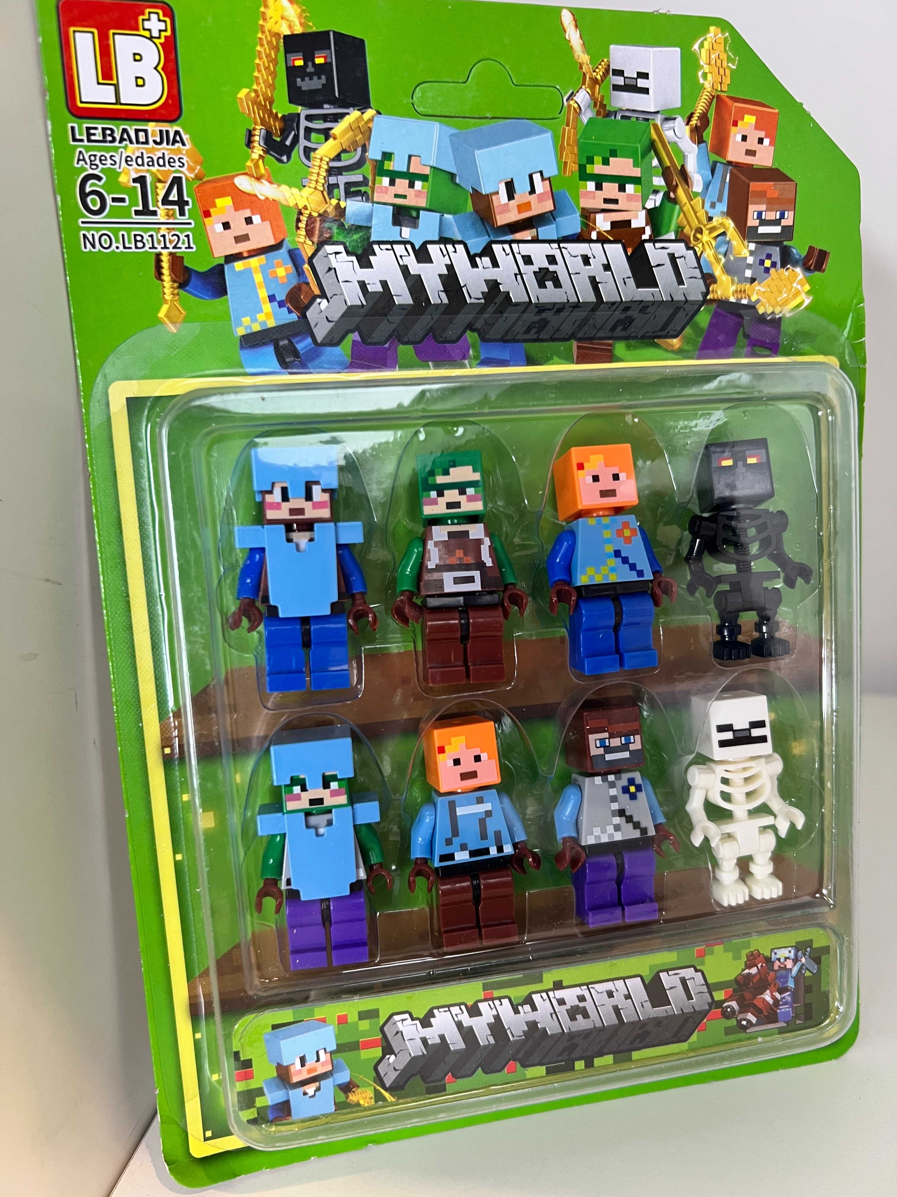 8 figurek Minecraft Klocki Ludziki MyWorld nie Lego Duplo Ninja