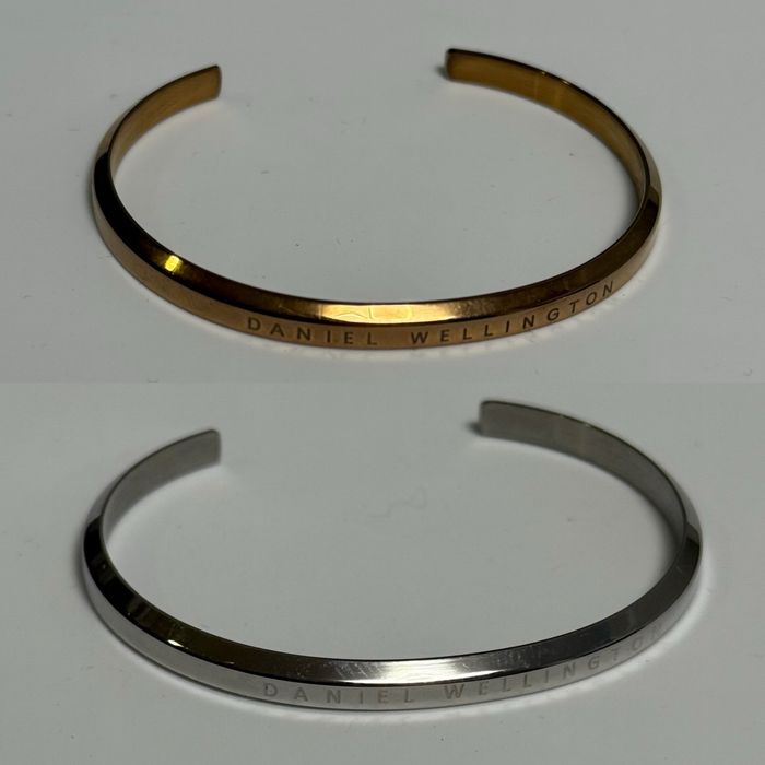Два браслети набір золотистий/сріблястий Daniel Wellington