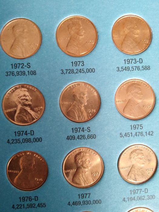 Lot monet 1 cent usa Lincoln USA