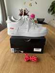 "Buty damskie Trampki" Nike AirForce1_Supreme_Biały Roz.42