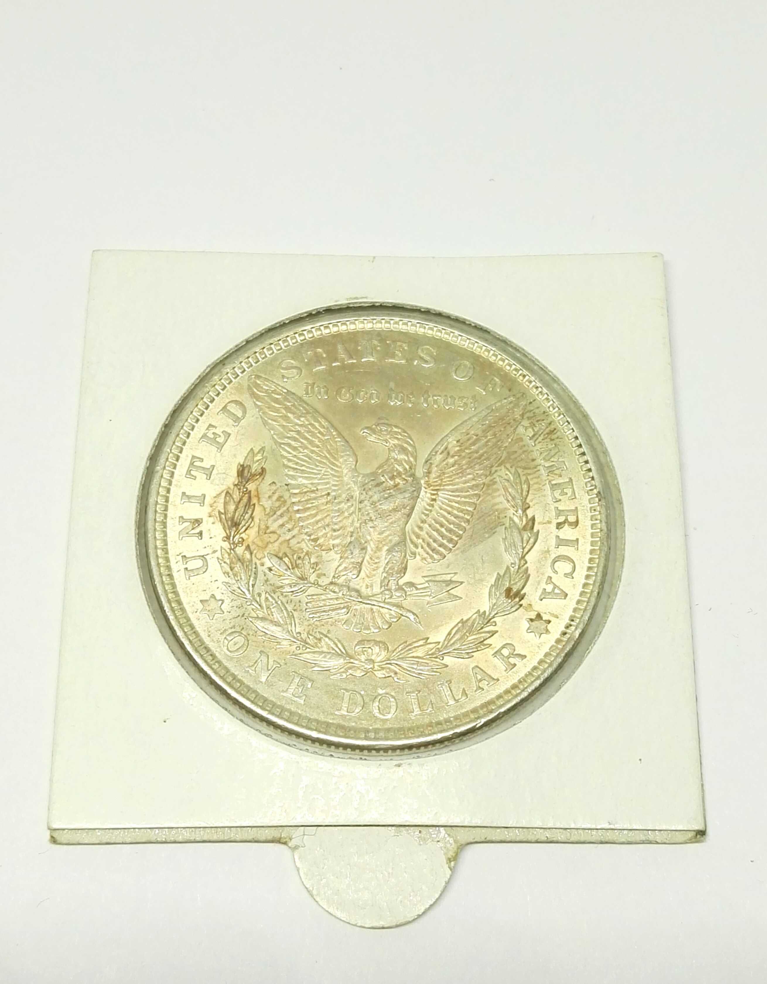 Lombardowski. 1 dolar 1921 Morgan 900 srebrna moneta One Dollar