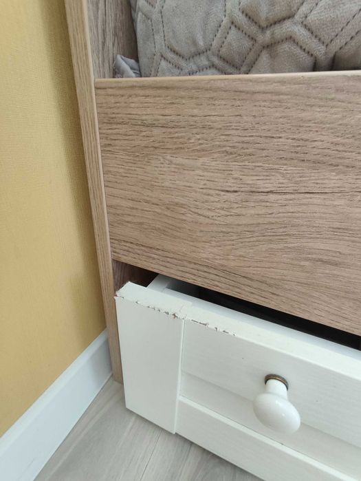 Дитячі меблі Snite комплект – ліжко, шафа, стелаж, полиця (Буча)