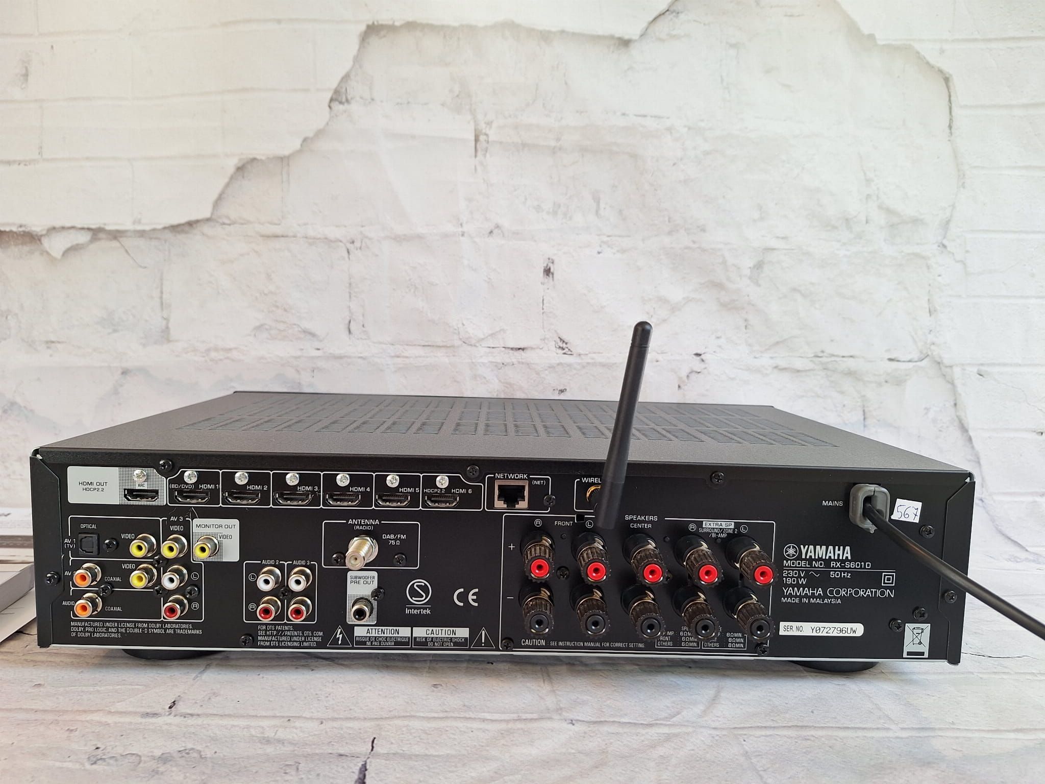 5.1 Yamaha RX-S601D Wifi Bt MusicCast 4k 60p dsd Hi res Net radio