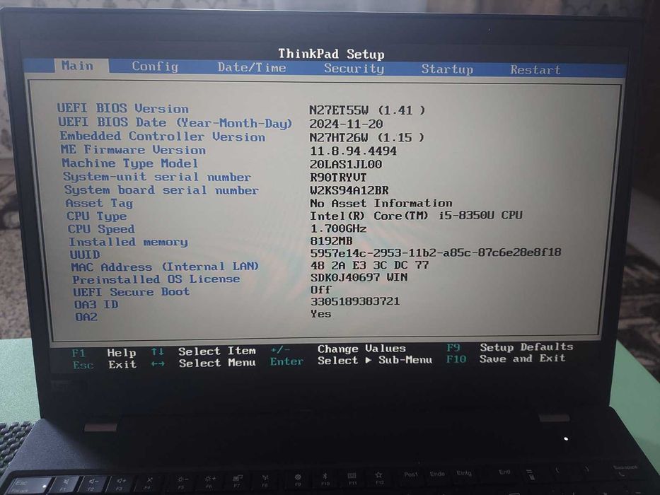 Игровой Lenovo ThinkPad T580  TOUCHSCREEN.