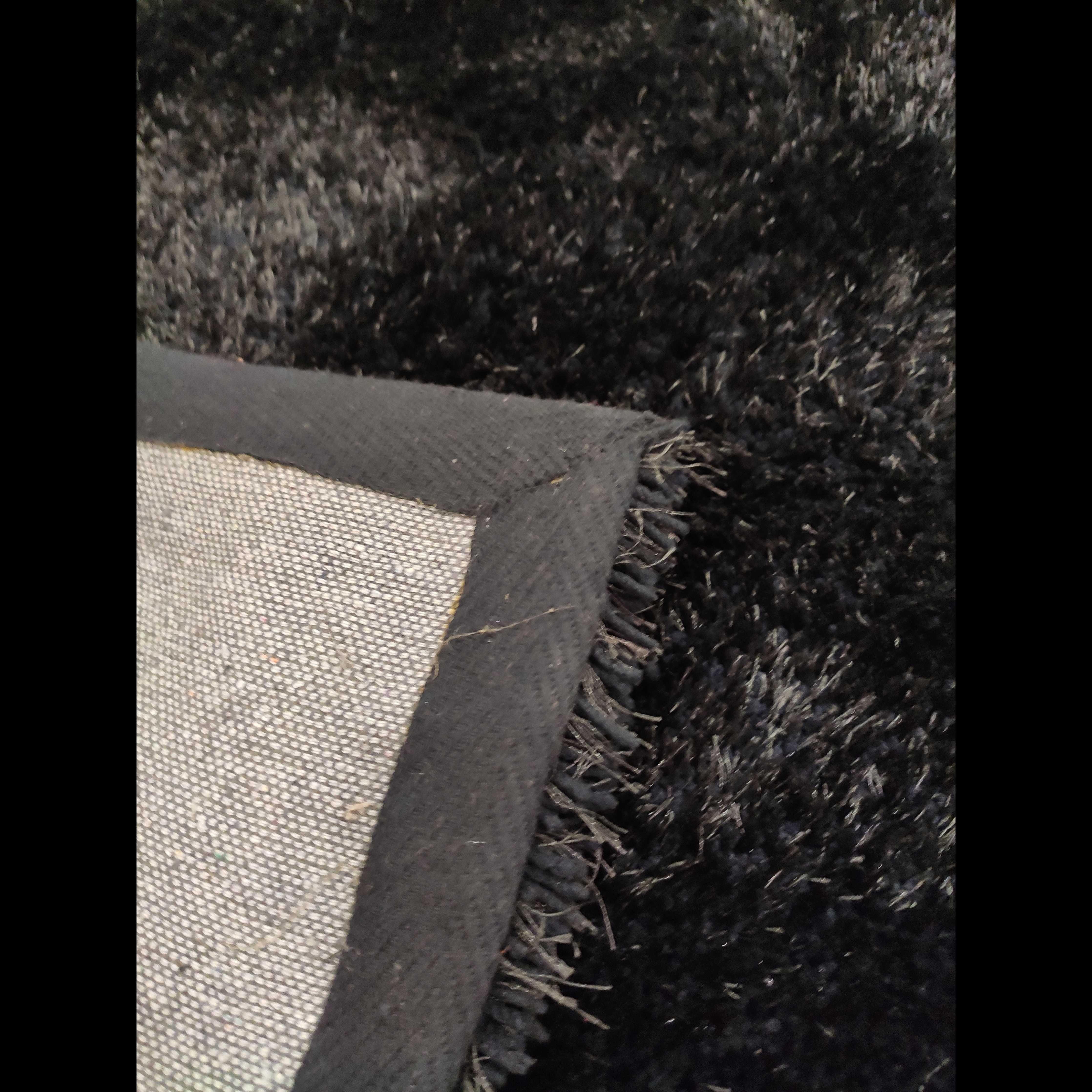 Carpete Preta Soft Shaggy 140x190