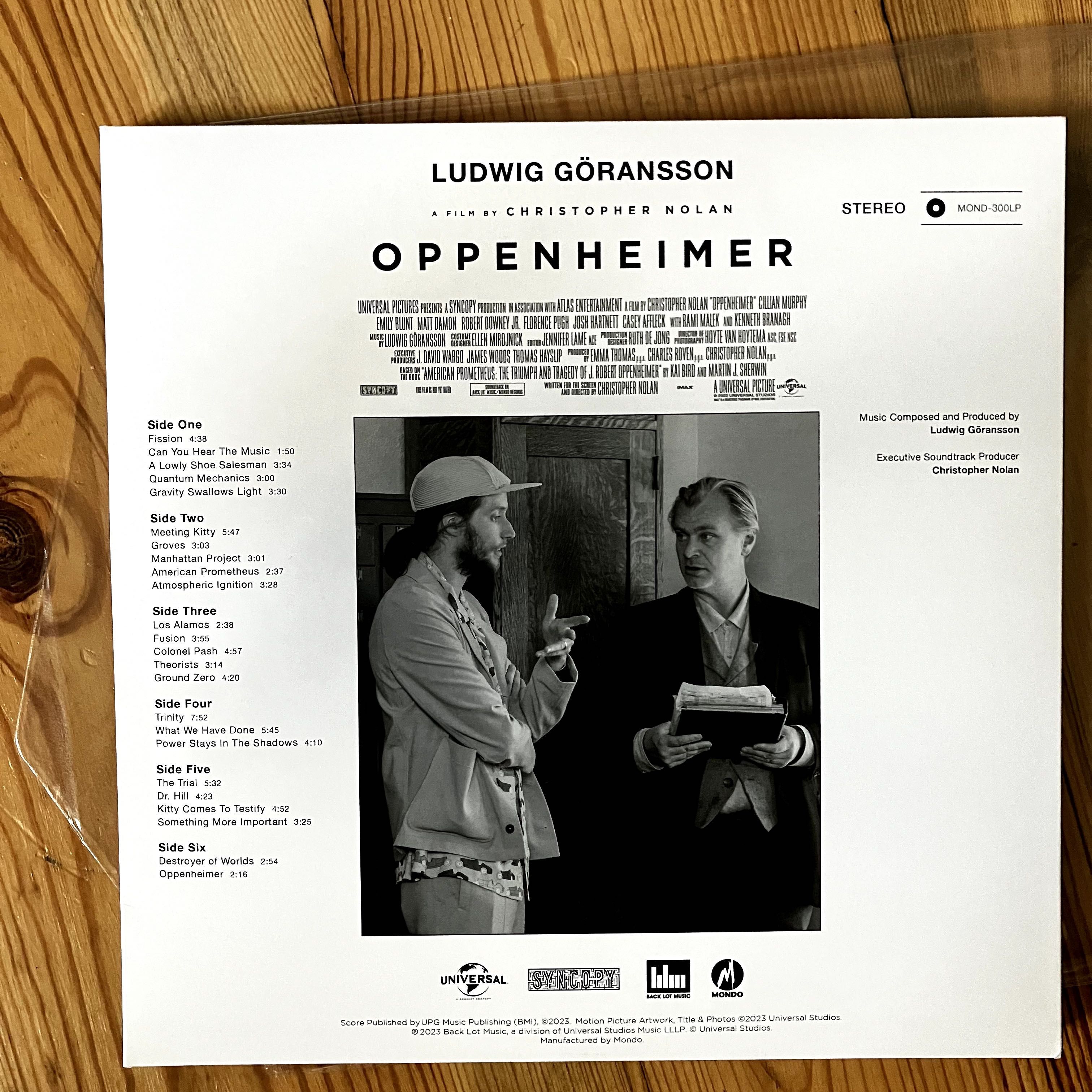 Oppenheimer soundtrack Winyl -3 płyty