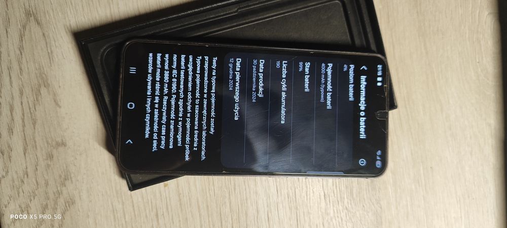 Samsung Galaxy S24  na gwarancji