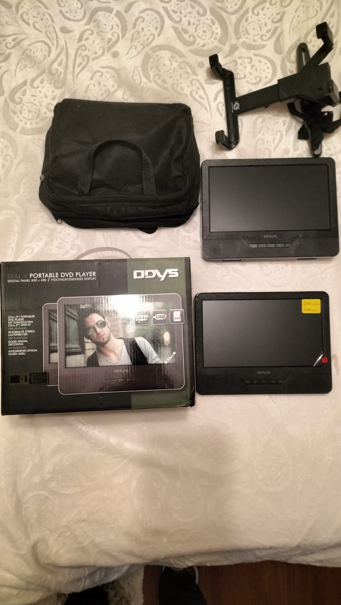 Leitor de DVD / pen drives USB duplo para Carro