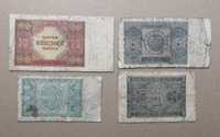 Zestaw banknotów 1946 i 1941 rok 4 szt.