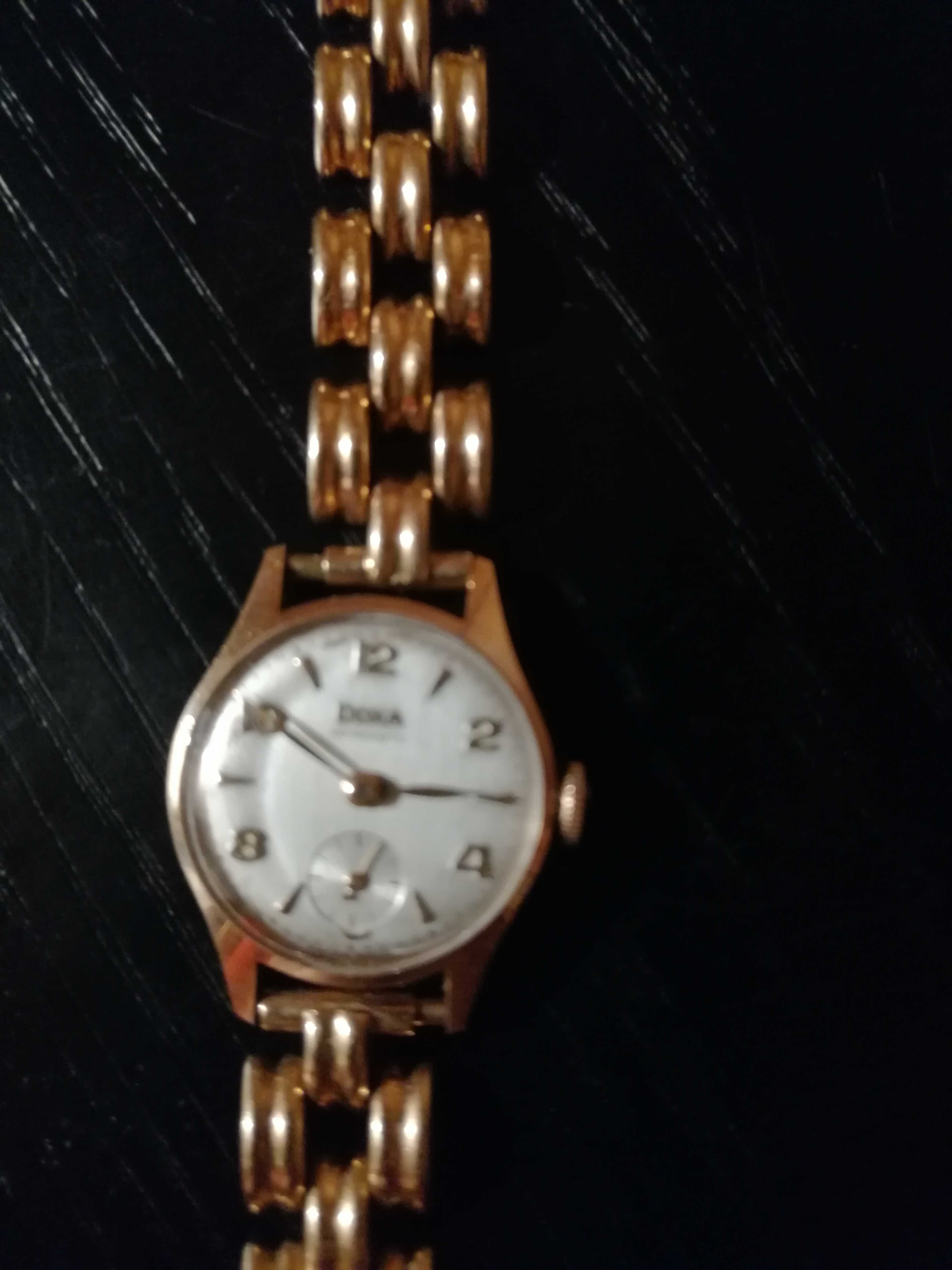 Sprzedam damski złoty zegarek doxa, złota bransoleta 31gr