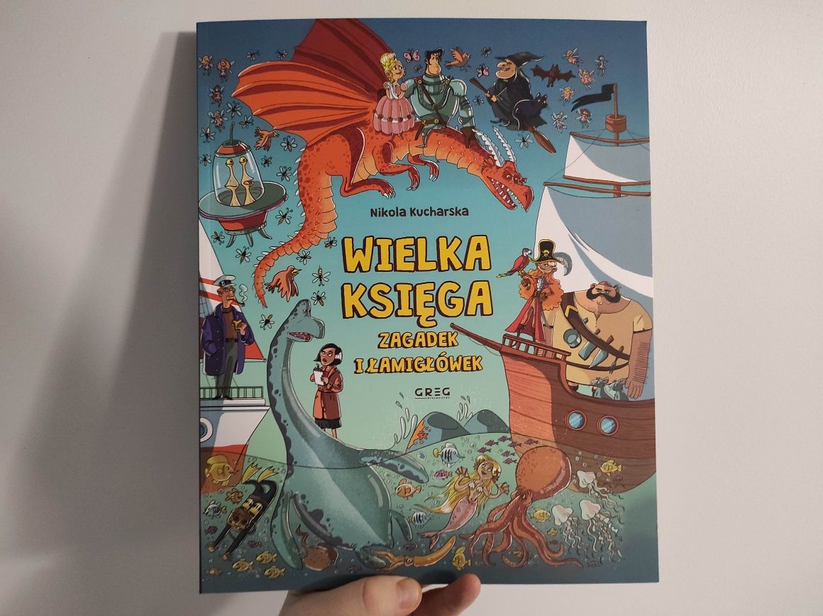 Wielka księga zagadek i łamigłówek Greg NOWA