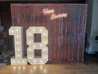 Ścianka urodziny 18 Happy Birthday stelaż osiemnastka chrzciny