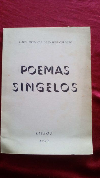 Poemas Singelos, de Maria Fernanda de Castro Cordeiro