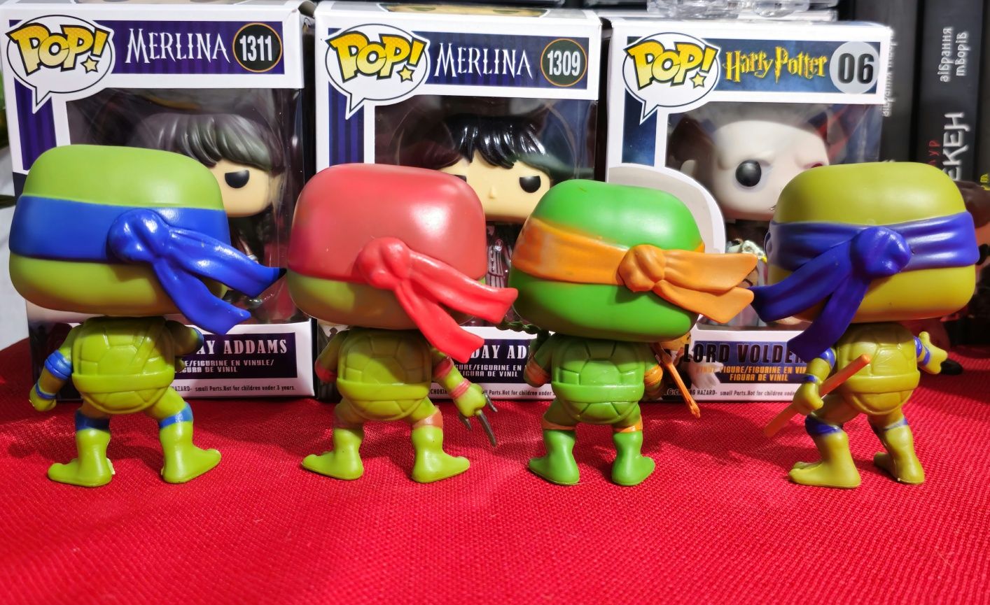 4 Фігурки Черепашки Ніндзя фанко-поп  ninja turtles Funko pop