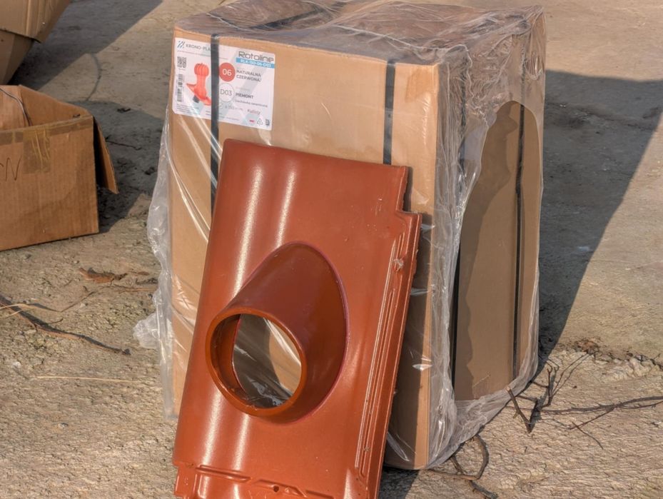 Dachówka antenowa przejściowa Roben Piemont ceglasty