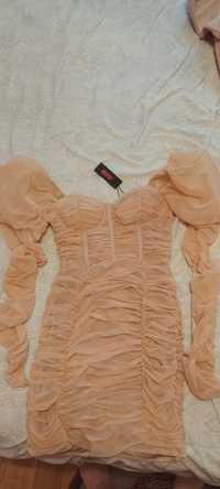 Продам нове плаття Misspap ніжний персик, вечірнє. розмір uk 10, us 6