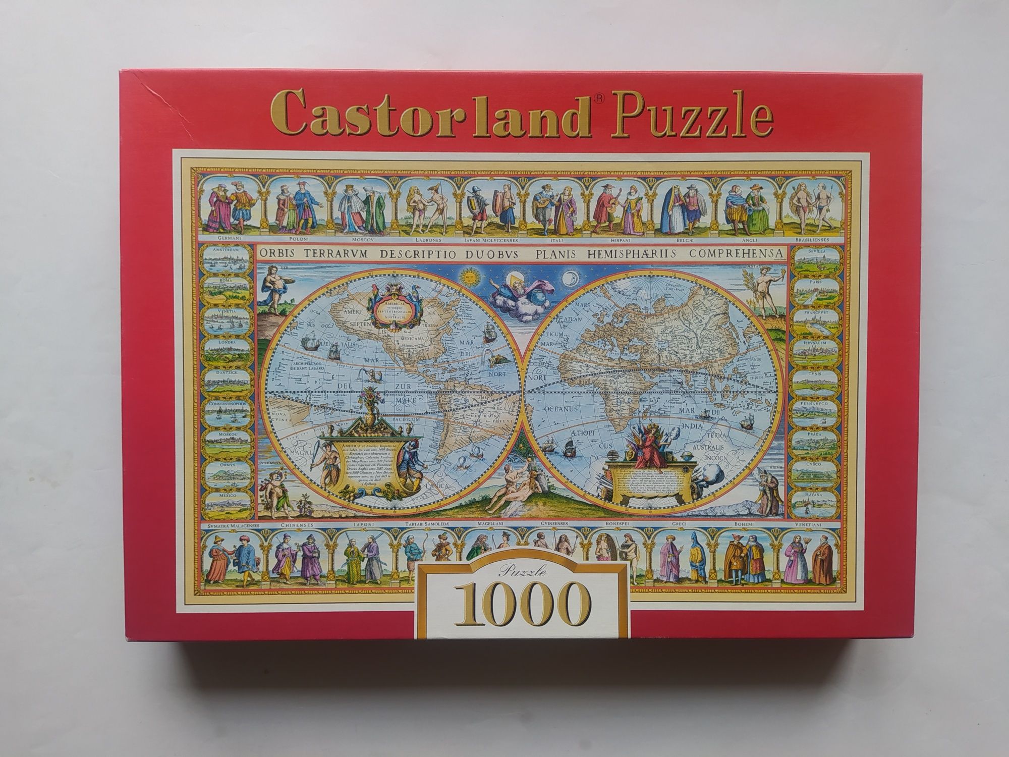 Puzzle 1000, Castorland, Map of the World, 1639