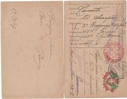 Postal militar italiano censurado na Primeira Guerra Mundial