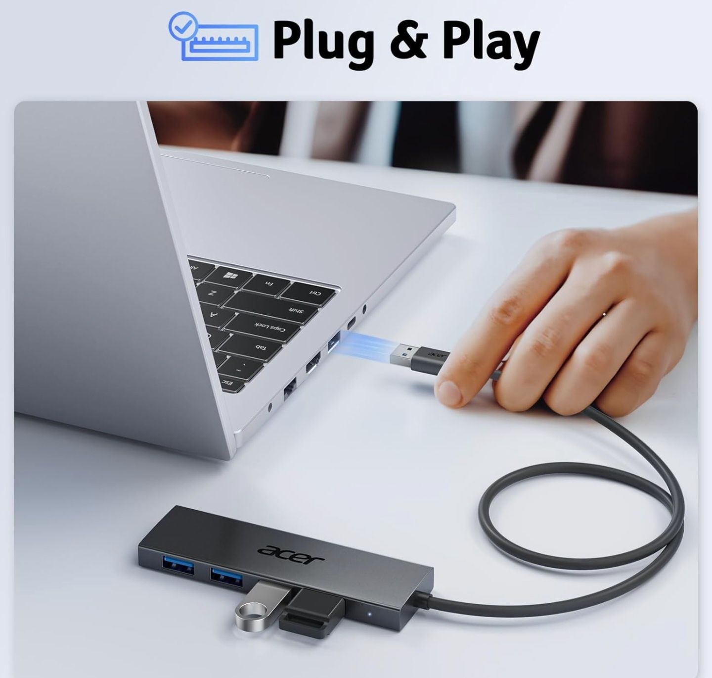 Acer USB 3.0 HUB – Więcej portów, więcej możliwości!