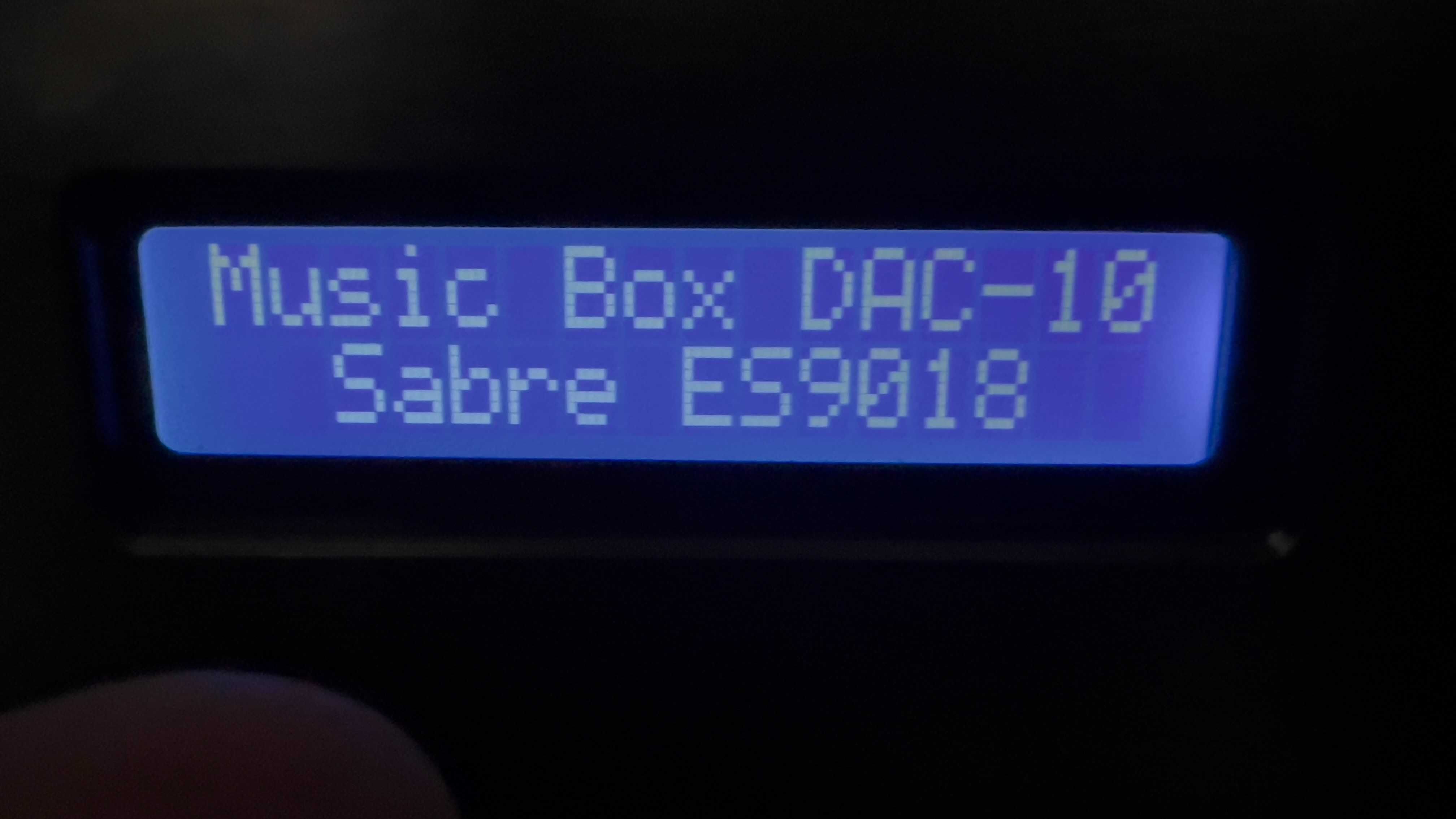 DAC Music Box Dac 10 Sabre 9018