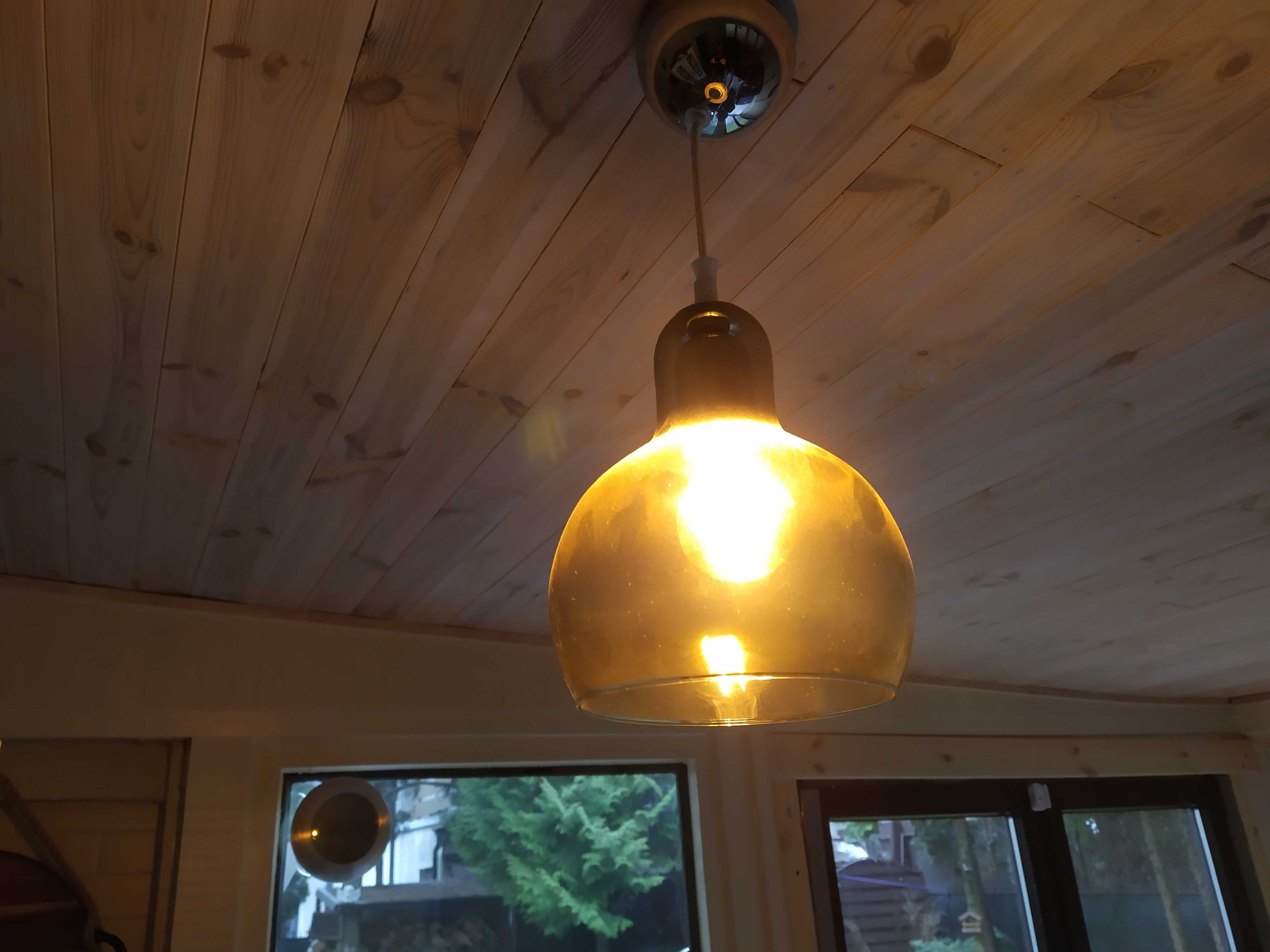 Lampa wisząca szklana   do domu ogrodu altany cena dzisiaj