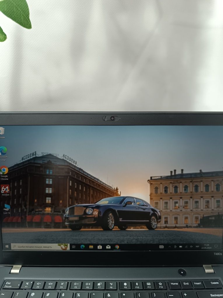 Сенсорний ноутбук Lenovo ThinkPad T480s/i7-8650U/8/256/14" Full HD IPS