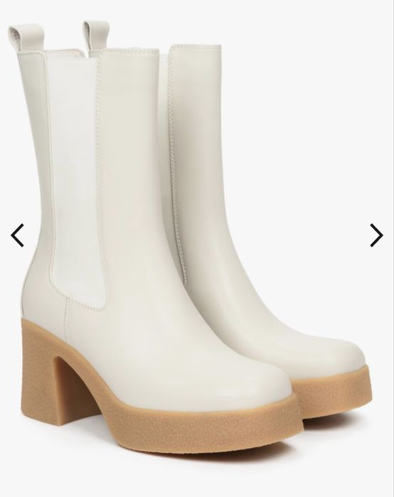 Чоботи шкіряні демисезонні. Estro