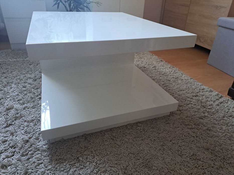 Stolik kawowy biały połysk