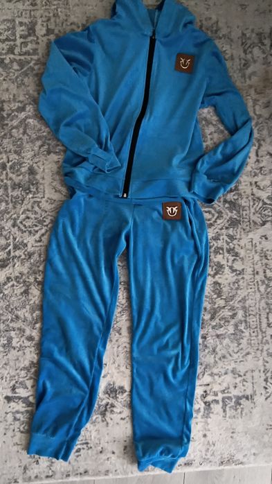 Dres welurowy nirbieski