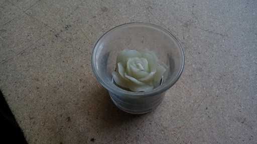Velas em taça de vidro