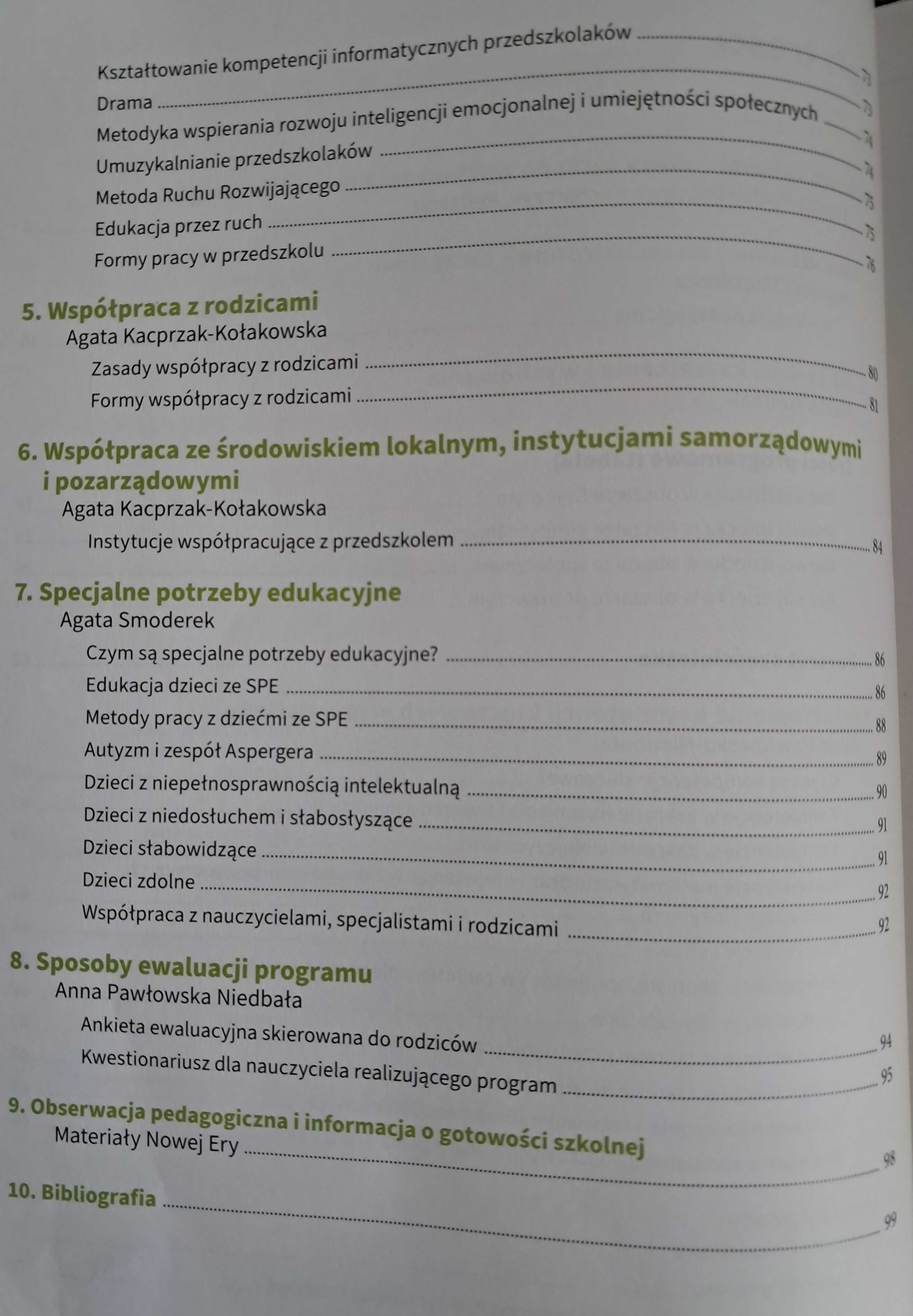 Program wychowania przedszkolnego -Nowa Era