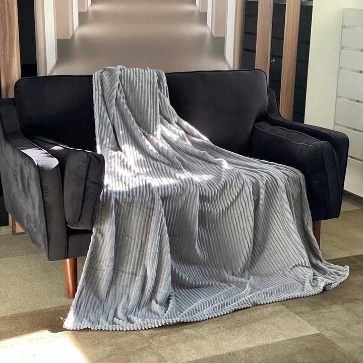 Koc Narzuta Pled na Łóżko Miękki Gruby Ciepły XXL Dwuosobowy 160x200cm