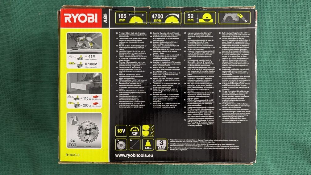 Pilarka ręczna akumulatorowa RYOBI R18CS