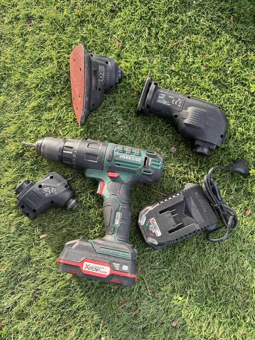 Multiferramentas Parkside 20V: Berbequim + Multifunções + Bateria