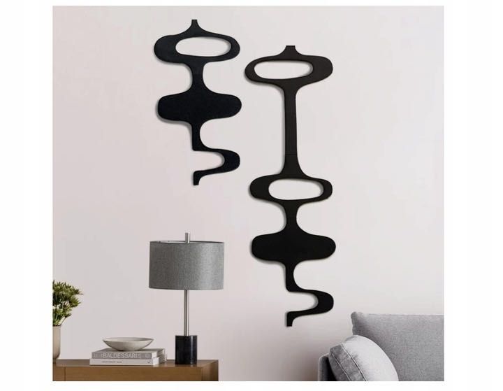 Dekoracja ścienna 8 akrylowych naklejek ściennych nieregularny wzór