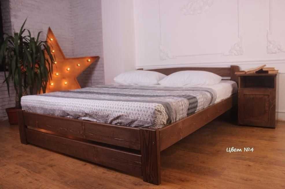 деревянная кровать эко 160х190 закарпатська сосна