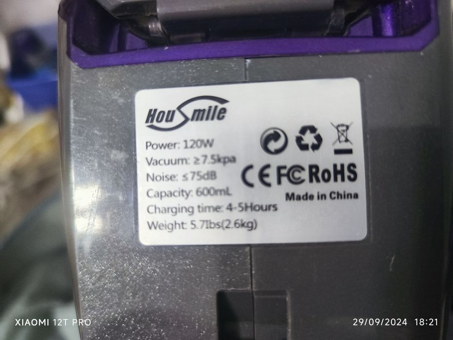 Aspirador sem fios recarregável NOVO