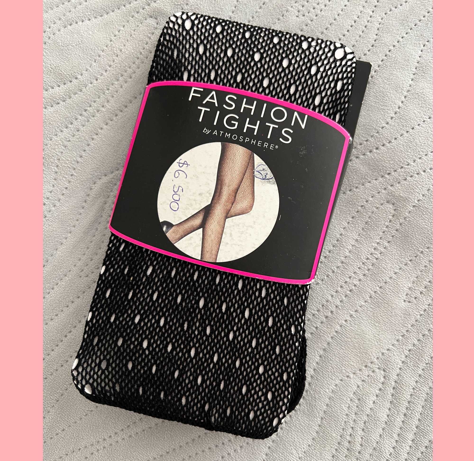Primark Rajstopy kabaretki czarne koronka S M