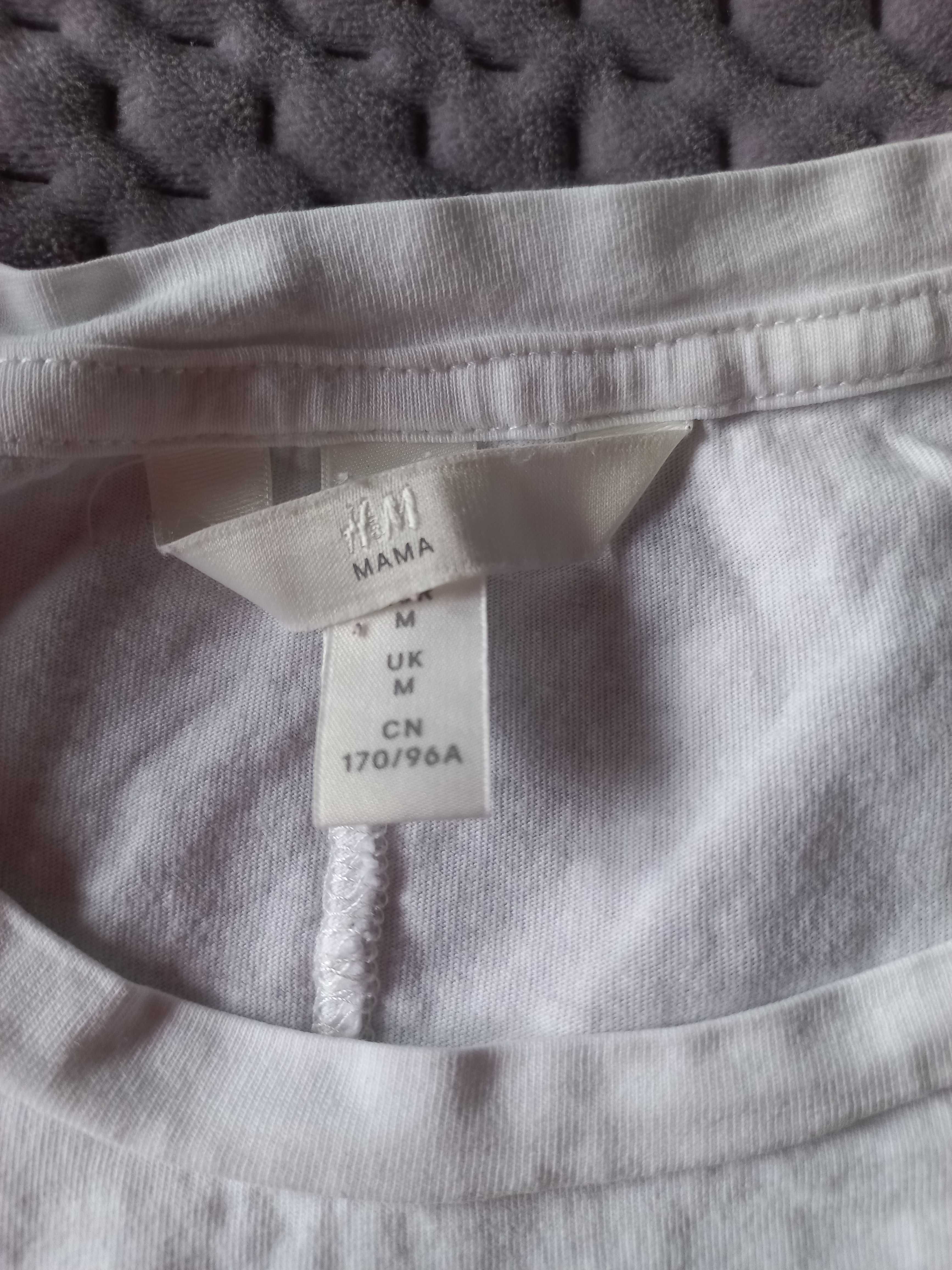 T-Shirt ciążowy, Koszulka ciążowa, H&M Mama, rozmiar M