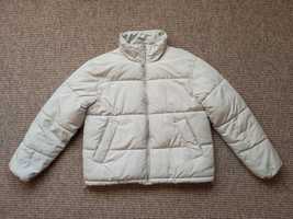 Jasnozielona kurtka puchowa zimowa 36 S Reserved zima trendy basic